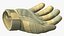 3D Armor Gloves Khaki Fur