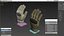 3D Armor Gloves Khaki Fur
