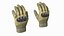 3D Armor Gloves Khaki Fur