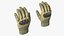 3D Armor Gloves Khaki Fur
