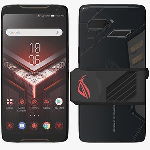 realistic asus rog phone 3D model