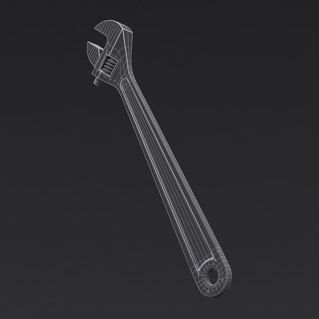 Adjustable Wrench 3D Model TurboSquid 2064295
