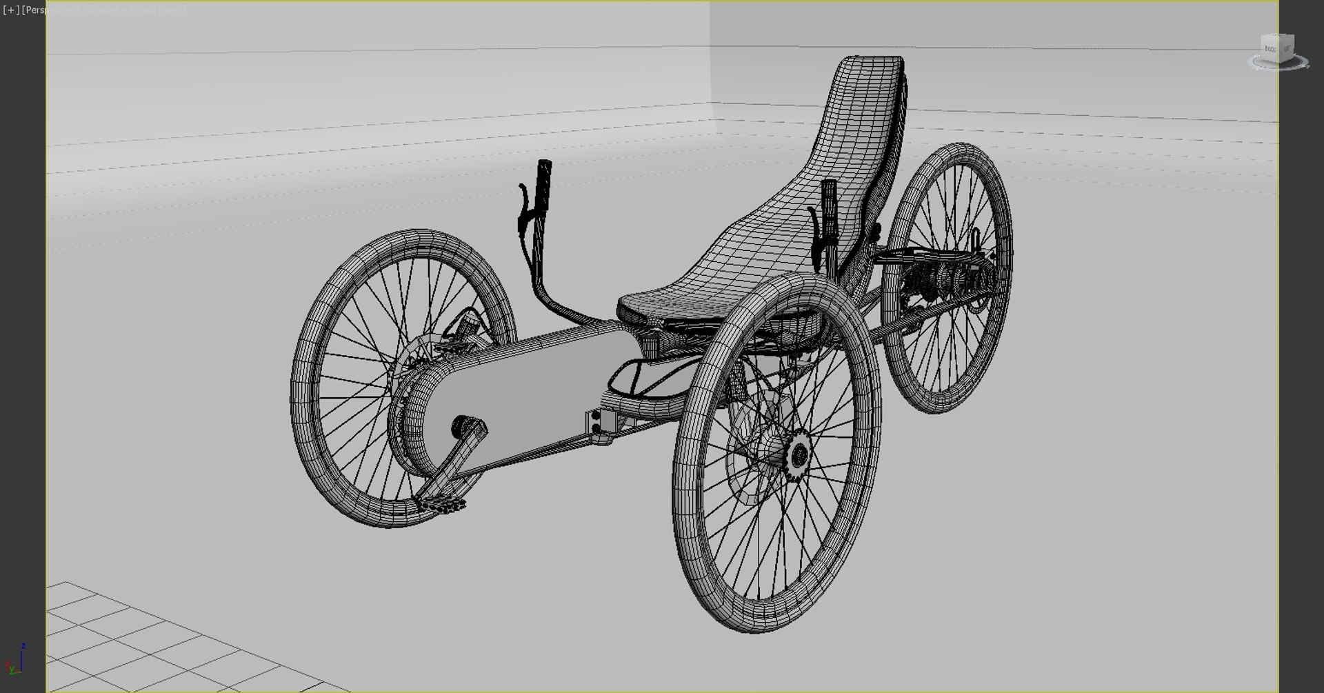 3d Model Cycle Bicycle Recumbent