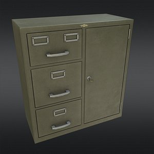 file cabinet 02 3d model
