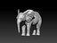 Fur Baby Elephant NO Rigged in Blender