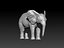 Fur Baby Elephant NO Rigged in Blender