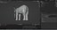 Fur Baby Elephant NO Rigged in Blender