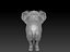 Fur Baby Elephant NO Rigged in Blender