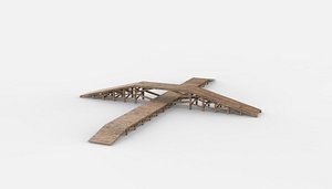 Bridge Over The River 3D model 3D model