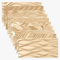 Collection of 10 pcs seamless 3D panels