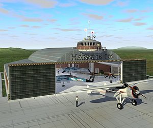 aircrafts hangar tower building max