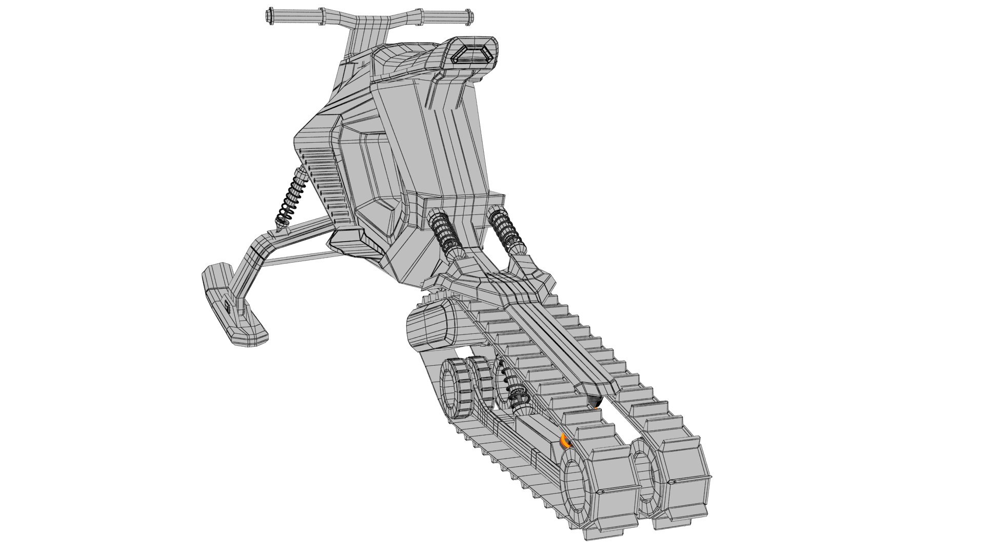 Snowmobile Snow Mobile 3D Model - TurboSquid 1498258