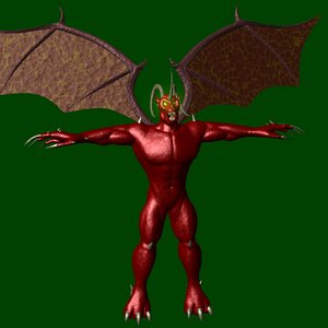 lightwave demon character