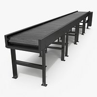 Long Straight Roller Conveyor with Steel Rollers