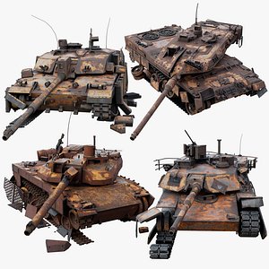 4 Nato Tanks Destroyed Pack