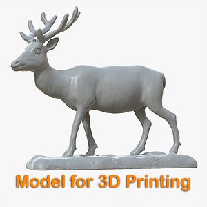 Deer Sculpture 3D model