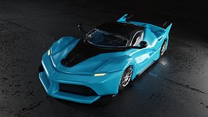 Low Poly 3d Car1
