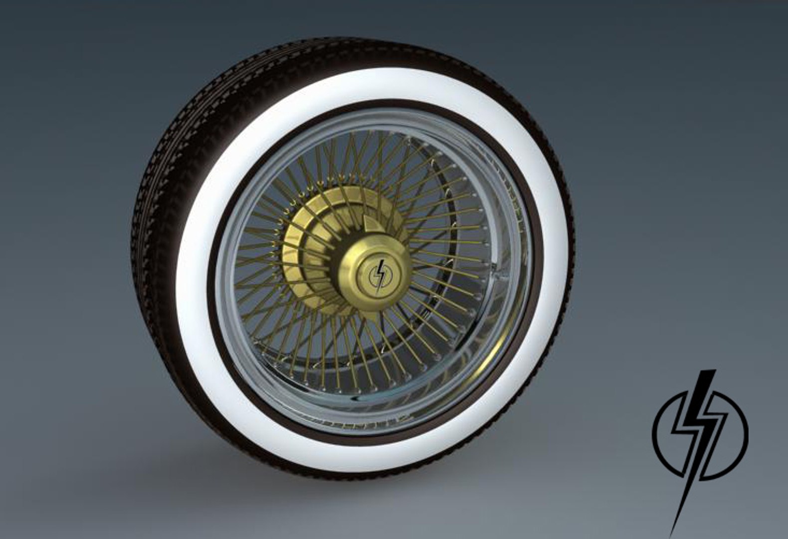 Obj Vintage Wheel
