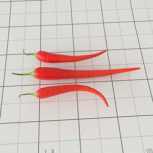 3D chopped chilli model - TurboSquid 1207933