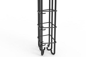 Concrete Column Structure 3D