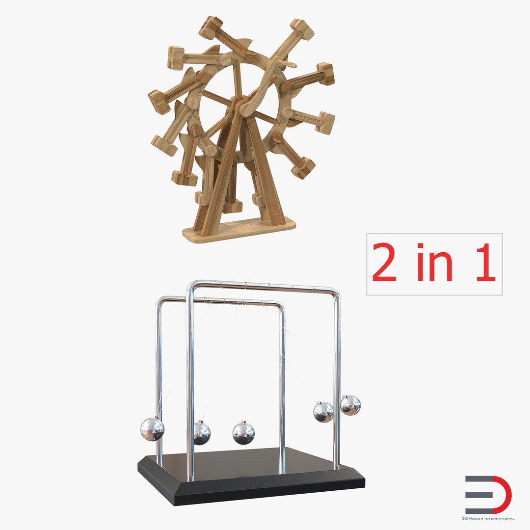 Perpetual Motion Machines Rigged 3D Models Collection 3D model preview