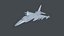 アセット - 陸軍 - F16A ファイティング ファルコン - 3D モデル ローポリ ローポリ 3D モデル