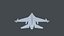 アセット - 陸軍 - F16A ファイティング ファルコン - 3D モデル ローポリ ローポリ 3D モデル
