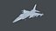 アセット - 陸軍 - F16A ファイティング ファルコン - 3D モデル ローポリ ローポリ 3D モデル