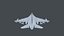 アセット - 陸軍 - F16A ファイティング ファルコン - 3D モデル ローポリ ローポリ 3D モデル