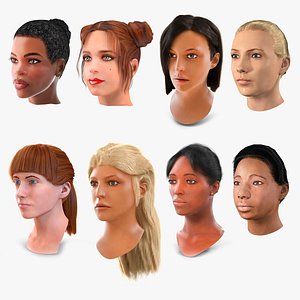 Female Heads Collection 5 3D model