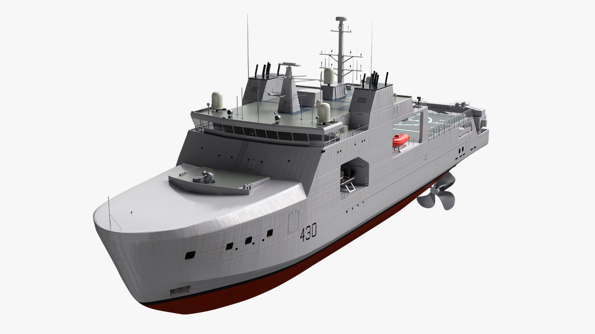 Offshore Patrol Vessel 3D model preview