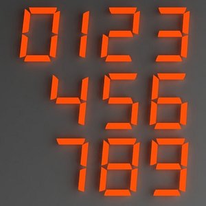 digital numbers