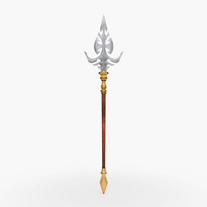 3D Spearhead-06-Low Poly