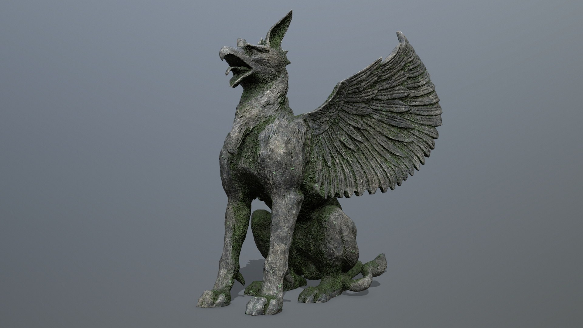 3D Statue Creature - TurboSquid 2052341