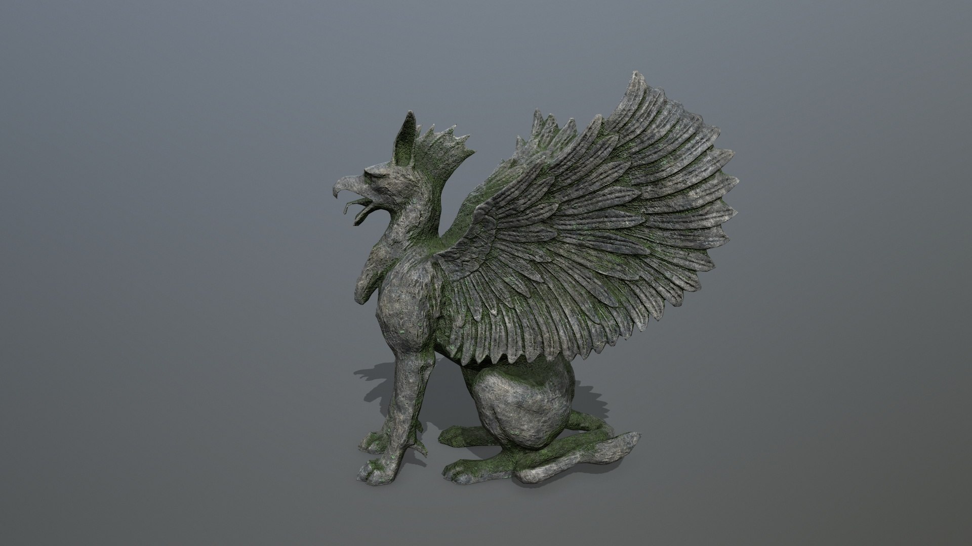 3D Statue Creature - TurboSquid 2052341