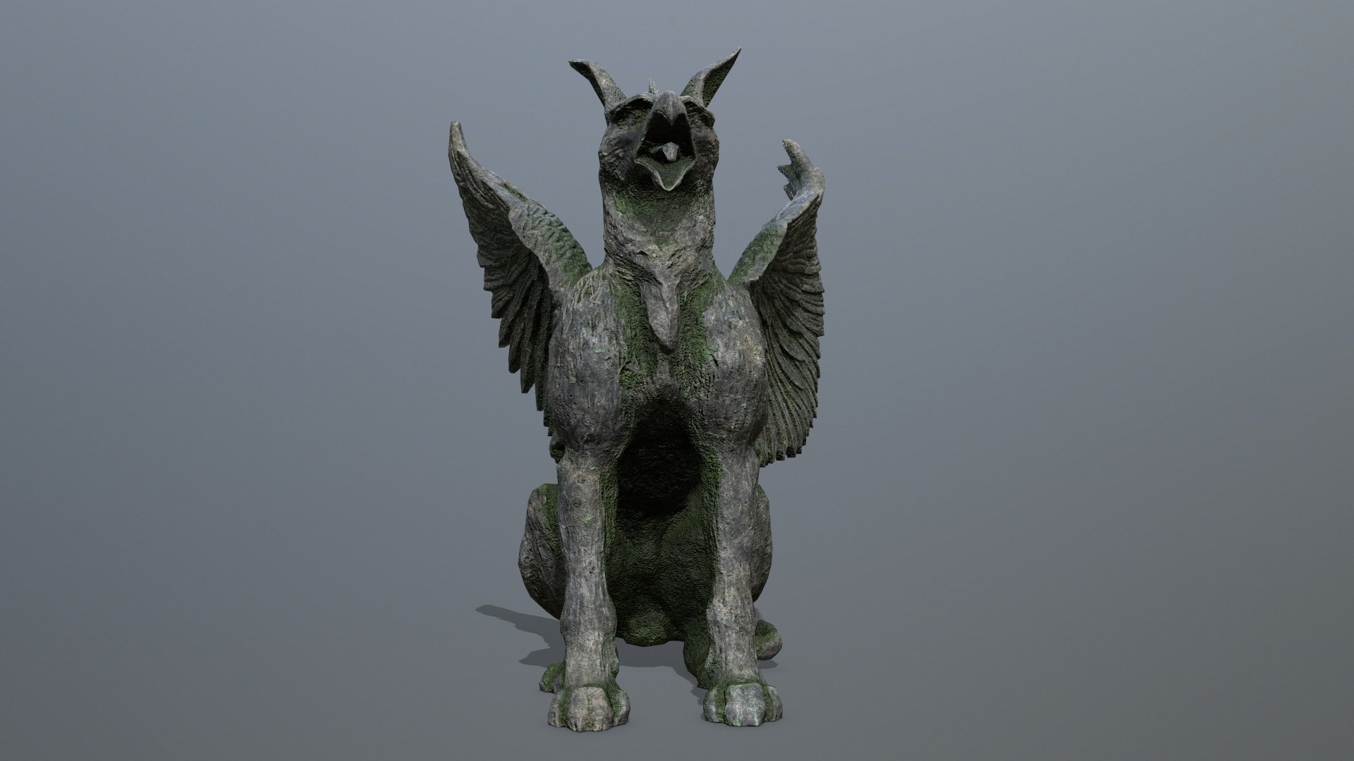 3D Statue Creature - TurboSquid 2052341