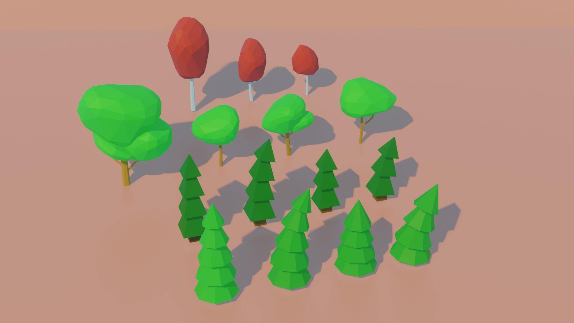 Free 3D Model Lowpoly Nature Pack - TurboSquid 1764322