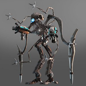 3ds max alien robot invasion