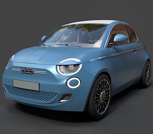 Fiat 500 la Prima Premium City Car - Hyper-Detailed Cinematic 3D Asset