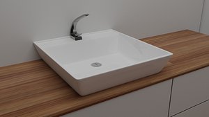 modern water tap 3D model