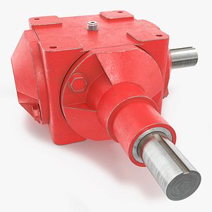 Bevel Gearbox Right Angle Drive Red Used