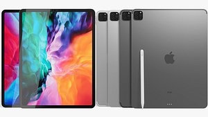 realistic apple ipad pro 3D