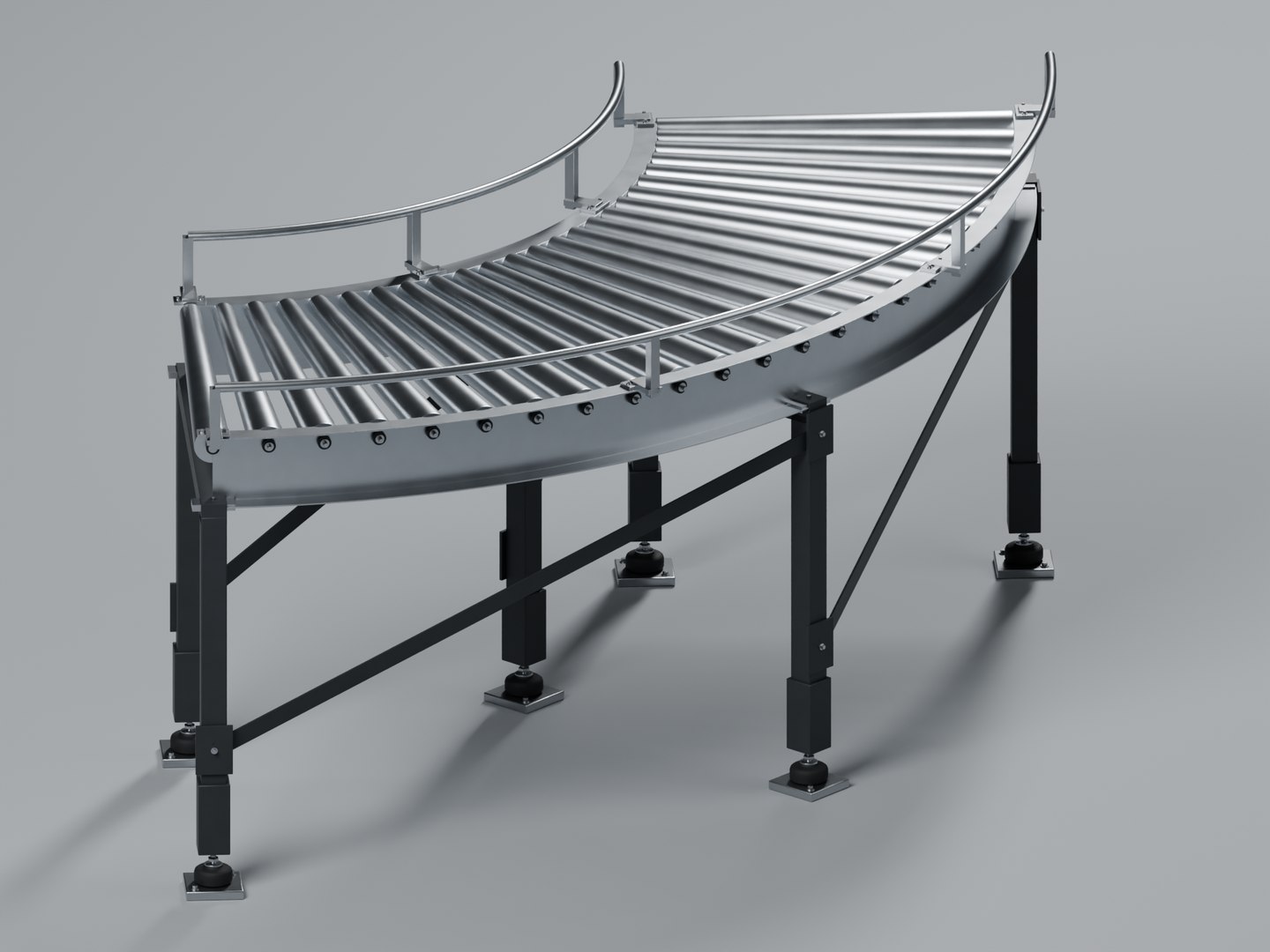 Curved Roller Conveyor model https://p.turbosquid.com/ts-thumb/ty/XPFq05/aV/07_incoming/png/1791749369/1920x1080/fit_q87/eb46dc901fa4b3c4cb705aed00c362627948fb7a/07_incoming.jpg