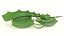 Hierba saludable de hoja y rebanada de aloe vera