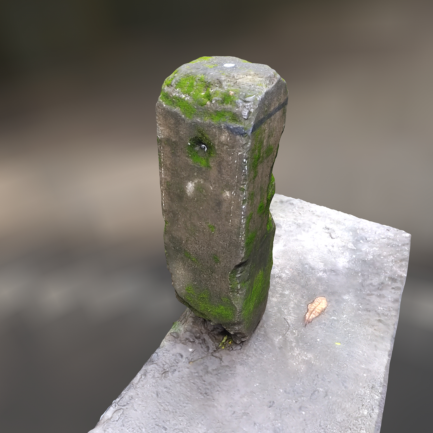 Scan concrete pillar moss 3D model - TurboSquid 1304346