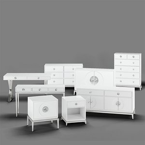 3D set brass nickel model