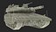 Israeli Tank Merkava 5 Beige Rigged for Cinema 4D 3D