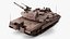 Israeli Tank Merkava 5 Beige Rigged for Cinema 4D 3D