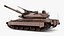 Israeli Tank Merkava 5 Beige Rigged for Cinema 4D 3D