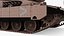 Israeli Tank Merkava 5 Beige Rigged for Cinema 4D 3D